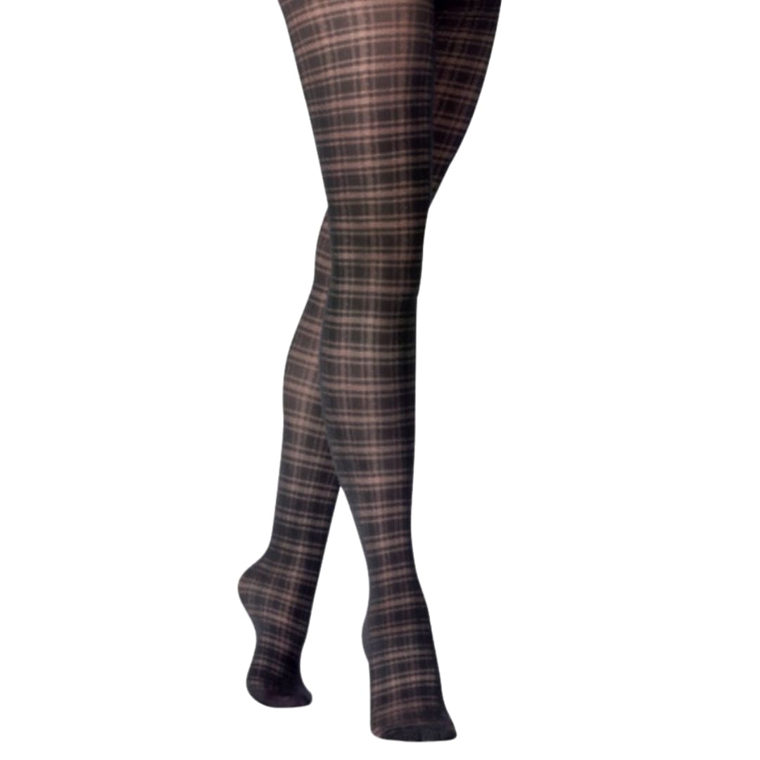 Sheer Plaid Tights - Tights