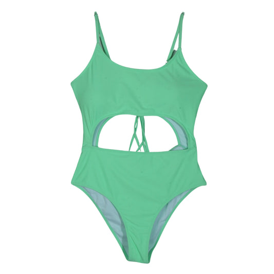 BRANDS & BEYOND Womens Swimwear L / Green Cut-out Swimsuit