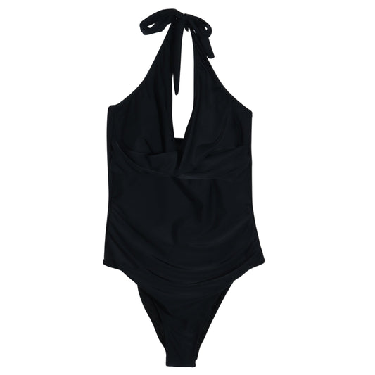 BRANDS & BEYOND Womens Swimwear S / Black Halter Monokini One Piece Swimsuit