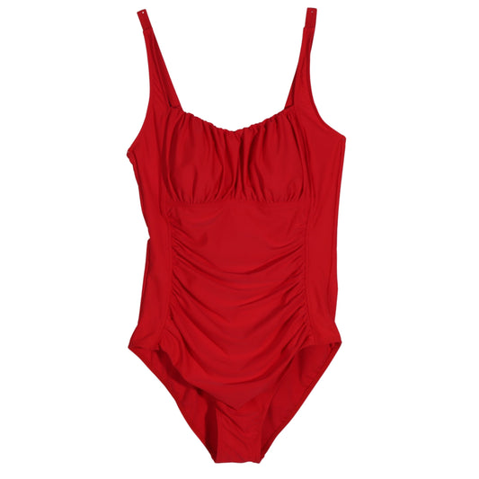 BRANDS & BEYOND Womens Swimwear L / Red One Piece Tummy Control Swimsuit