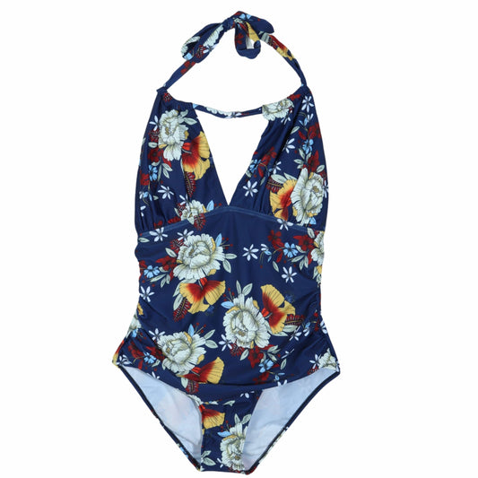 BRANDS & BEYOND Womens Swimwear L / Multi-Color Tummy Control Swimwear Halter One Piece