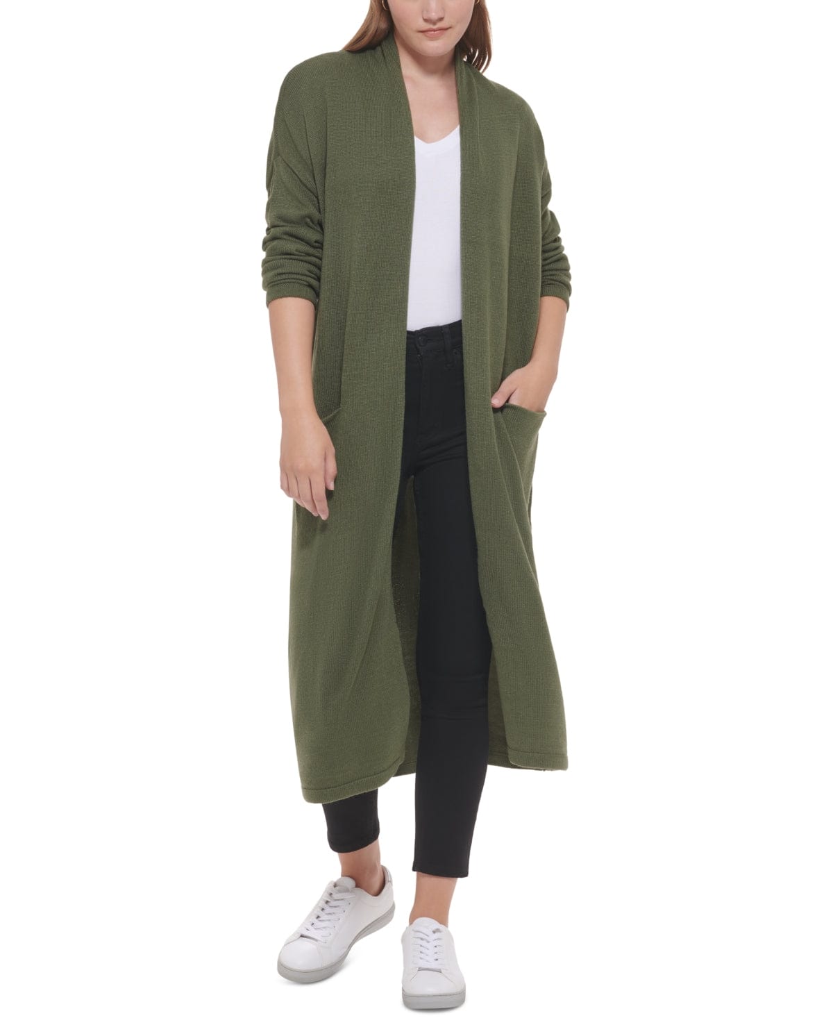 Calvin klein clearance open front cardigan