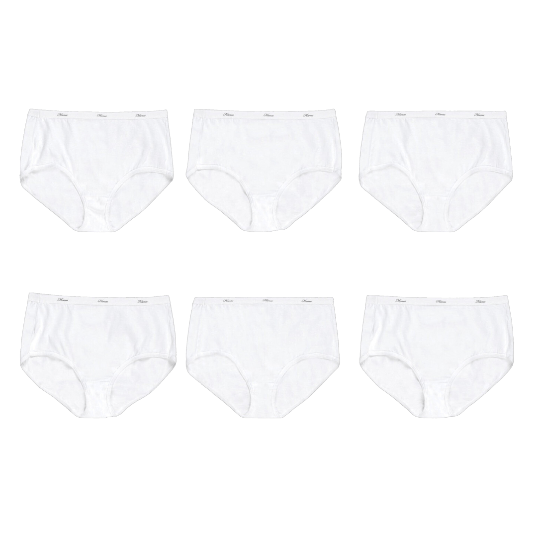 Hanes Women's White Brief Panties