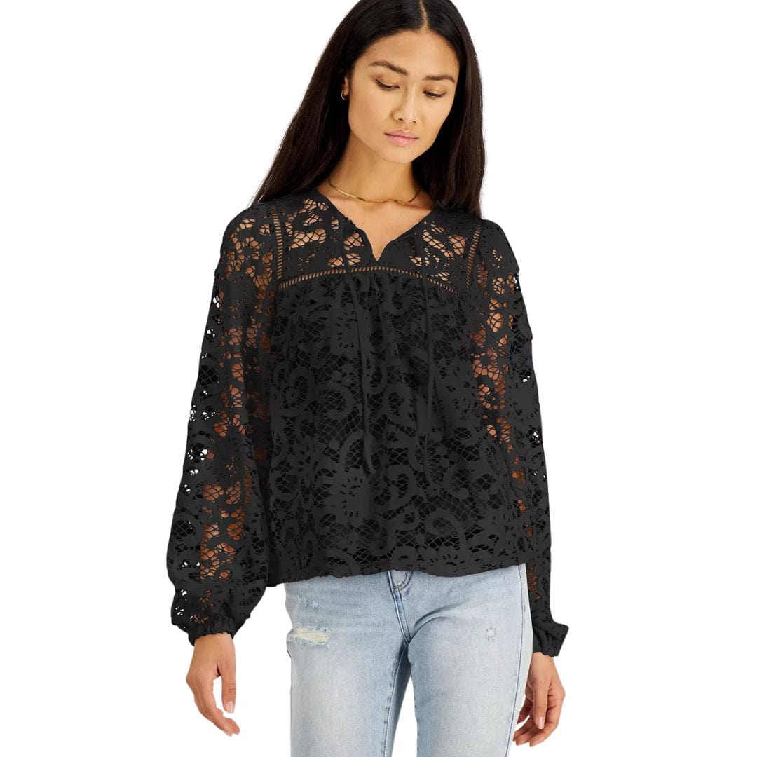 INC - Lace Tie-Neck Top – Beyond Marketplace