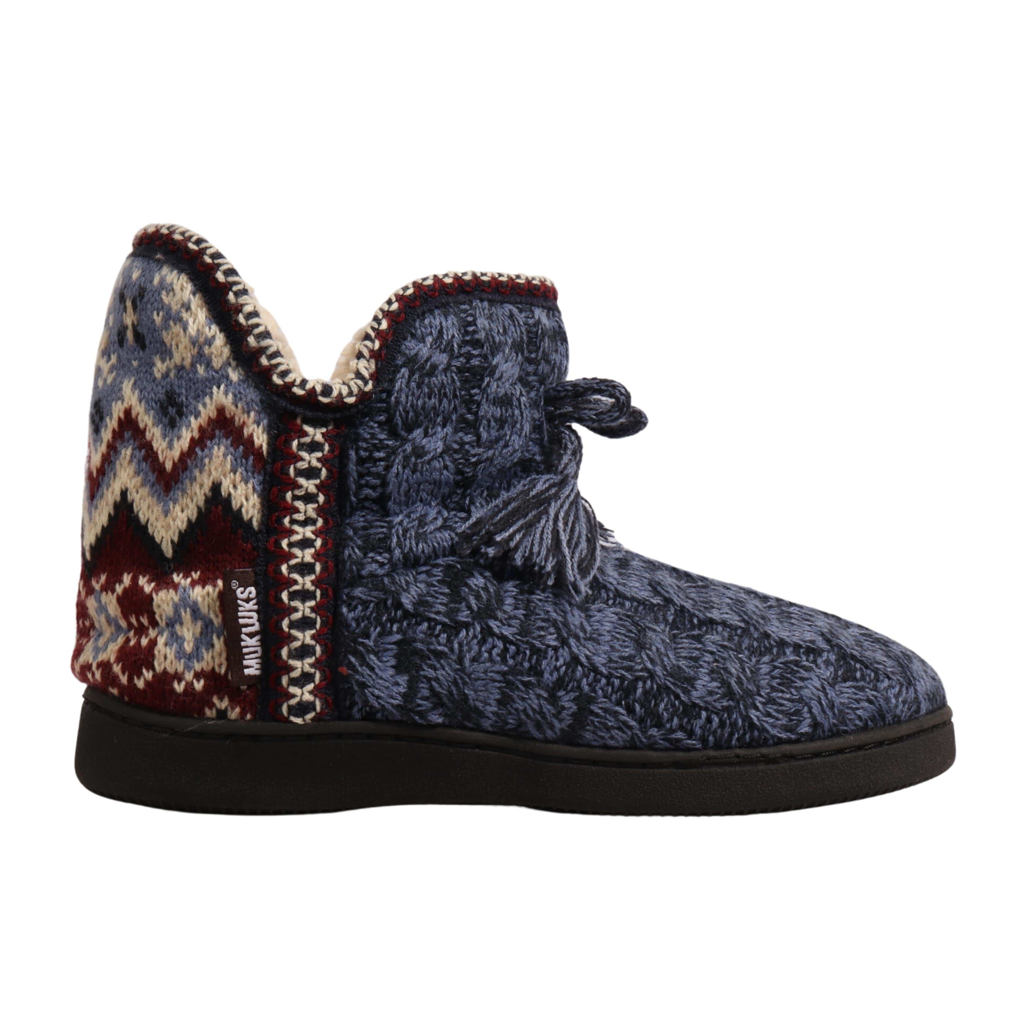 Muk luks amira 2024 knit bootie slippers