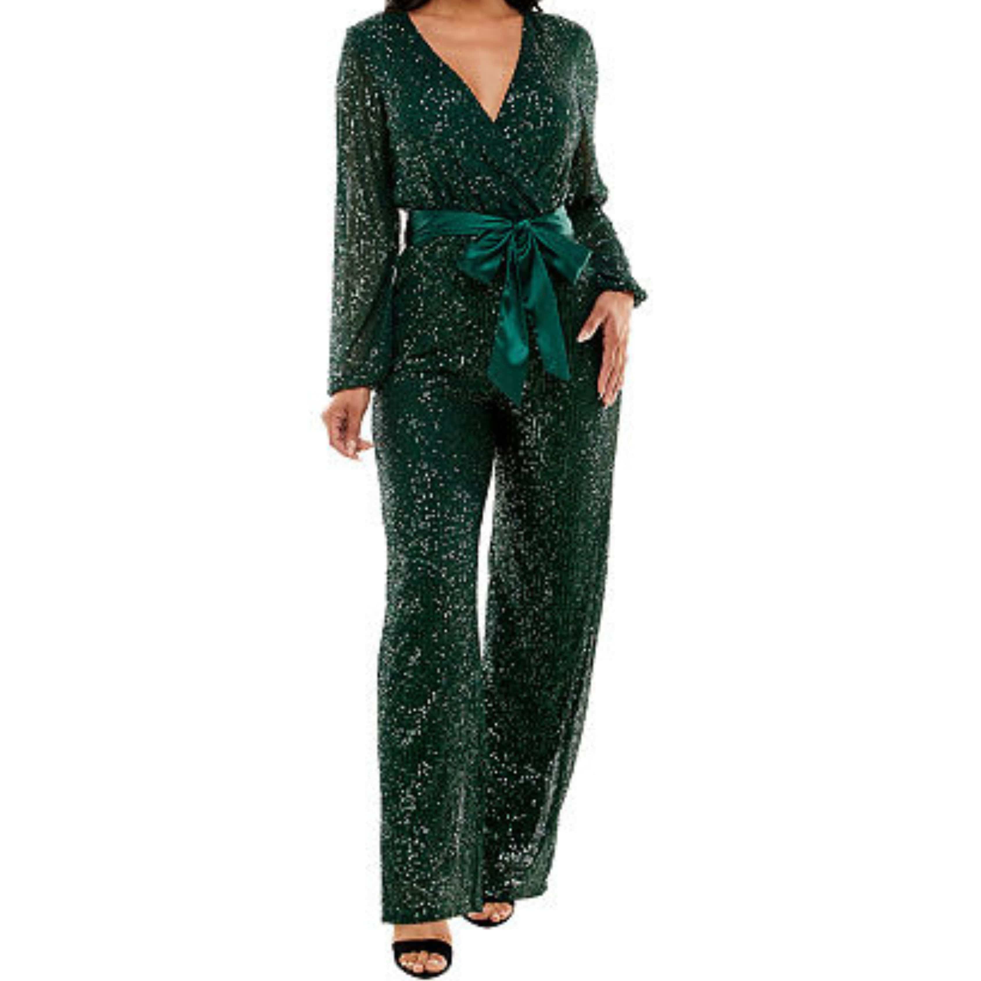 Premier amour cheap sleeveless sequin jumpsuit