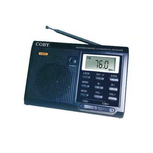 Provideolb Portable Radios Coby AM / FM Radio Portable with Clock - CX602
