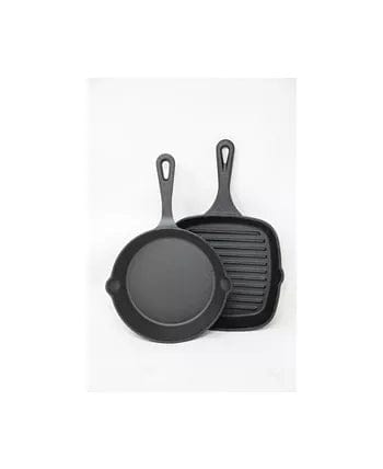 SEDONA Kitchenware Black SEDONA - 2-Pc. Skillet & Grill Pan Set plus Handle Holder