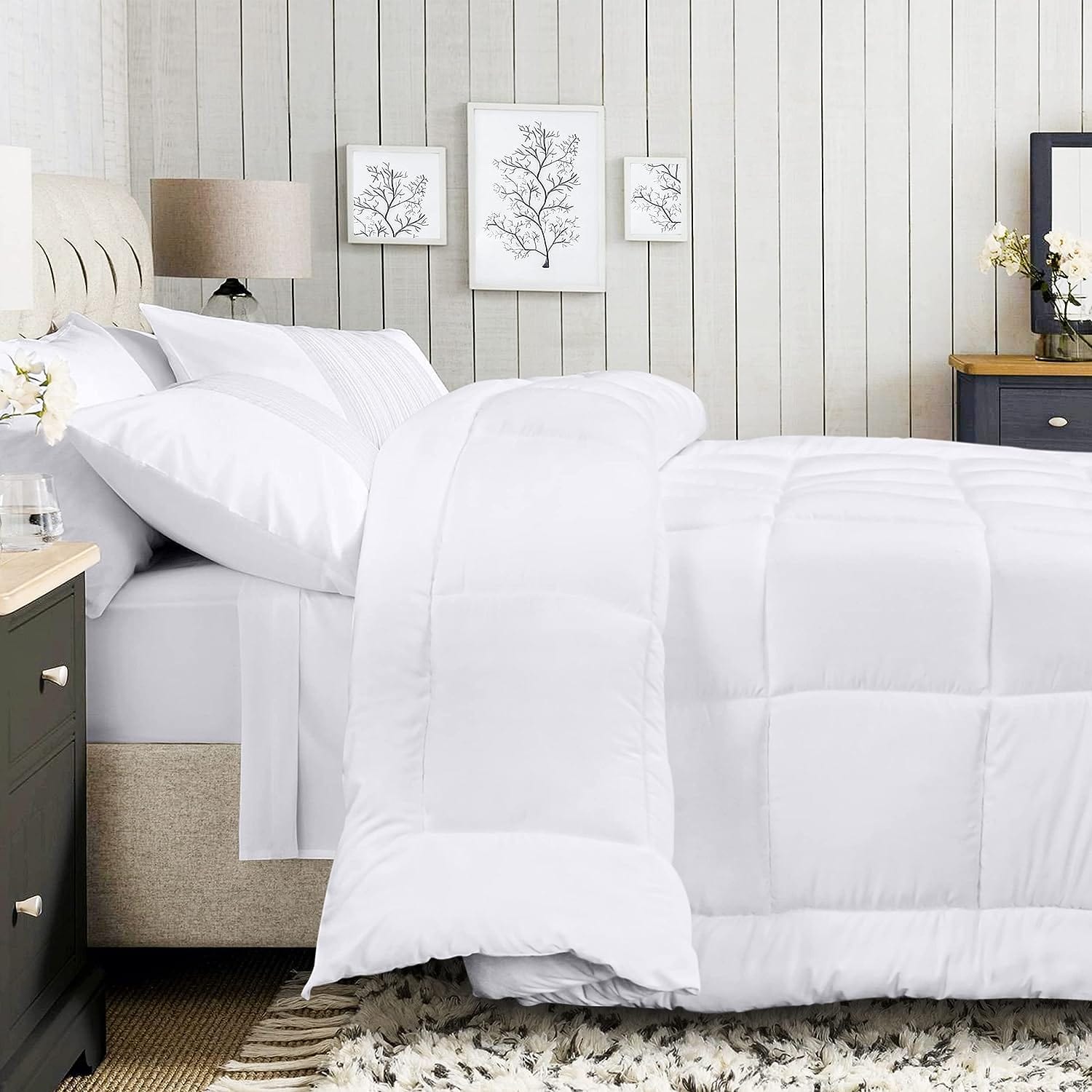 All Season Alternative - Reversible Sherpa Fleece Comforter – Utopia Deals