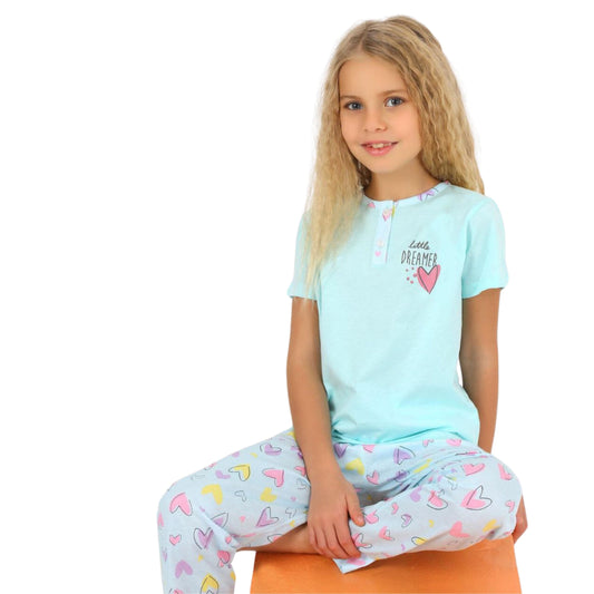VITMO Girls Pajamas L / Blue VITMO - KIDS - Pull over Pajama Set