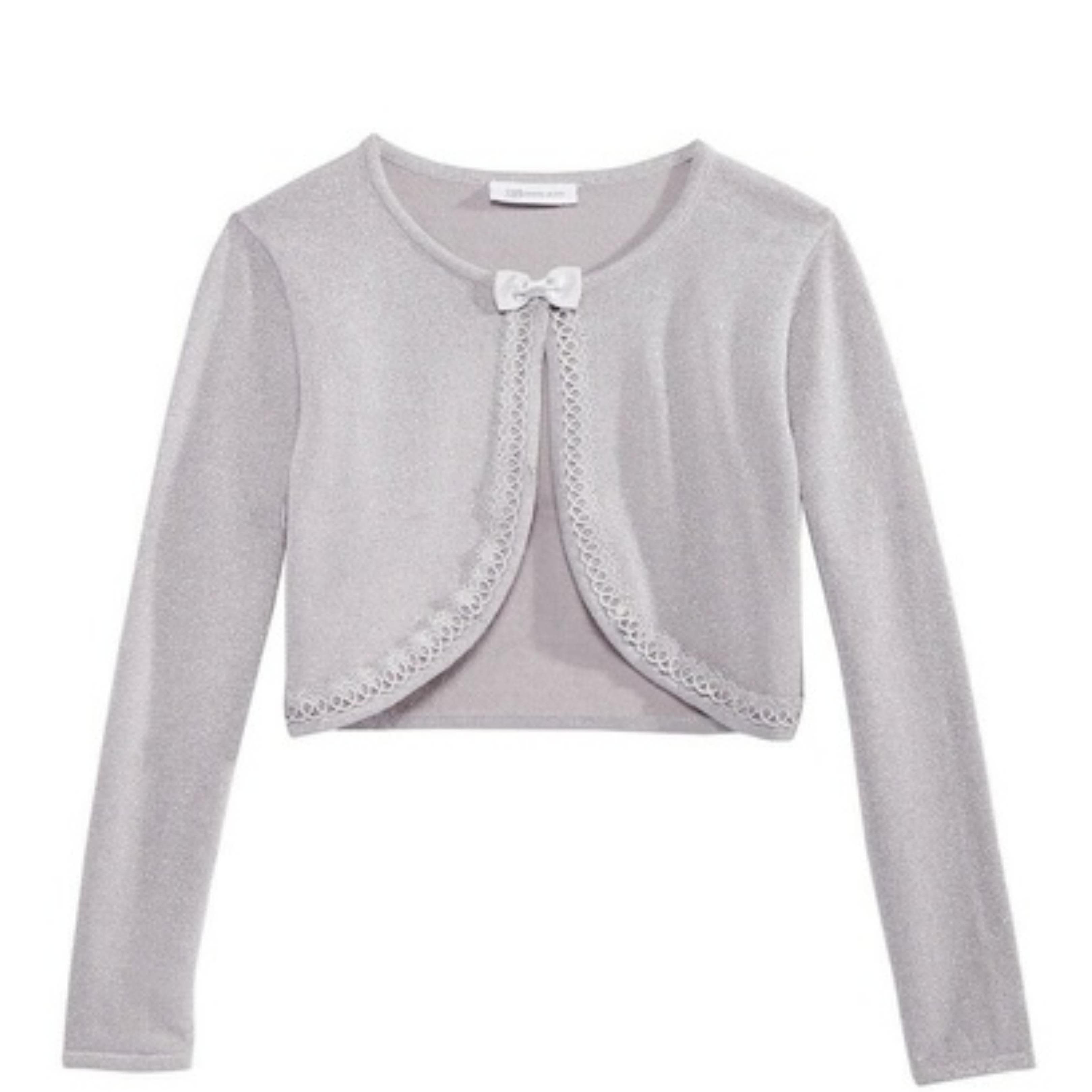 Girls metallic shop cardigan