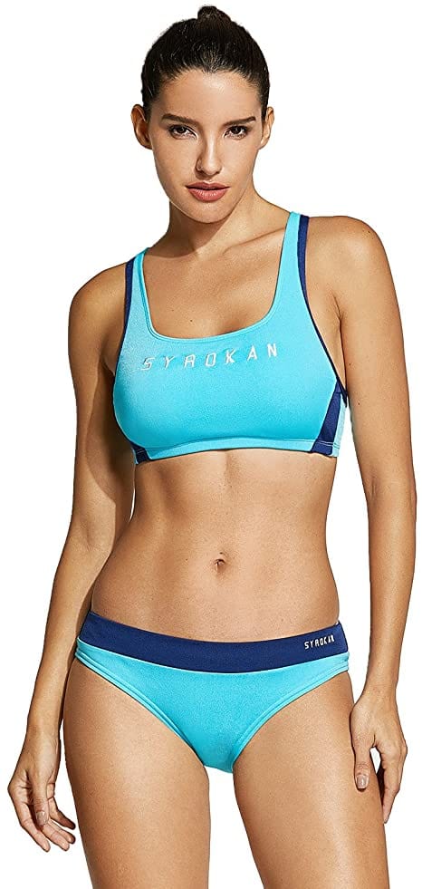 SYROKAN - Athletic Swimsuits Two Pieces Bathing Suit