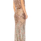 XSCAPE - Sequin Blouson Gown