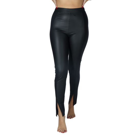 OCCULT - Split hem Faux leather pants