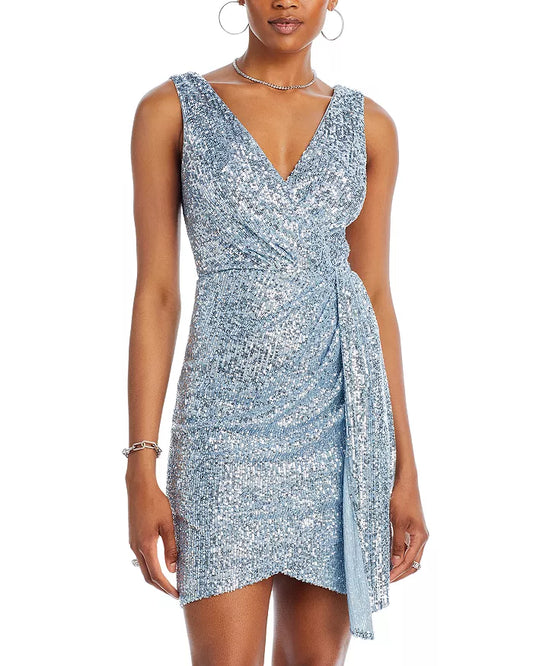 ELIZA J - Sleeveless Sequin Bodycon Evening Dress