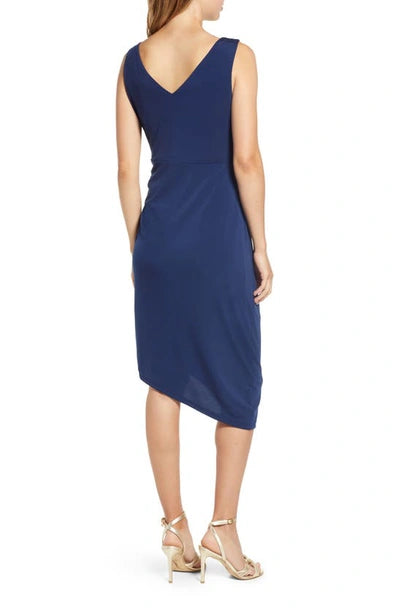 SAM EDELMAN - Drapey Slim Asymmetric Jersey Dress