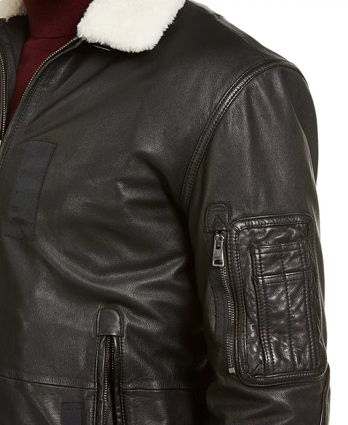 INC -  Mens Jacket with Faux Fur Collar