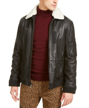 INC -  Mens Jacket with Faux Fur Collar