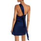 AMANDA UPRICHARD - Silk One Shoulder Short Dress