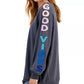 REBELLIOUS ONE - Good Vibes Sleeve Crewneck Sweatshirt