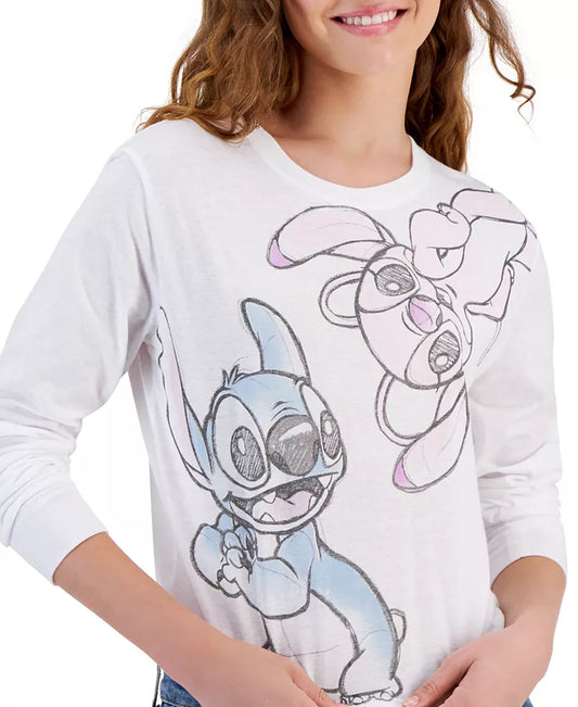 DISNEY - Stitch & Friends Long-Sleeve Blouse