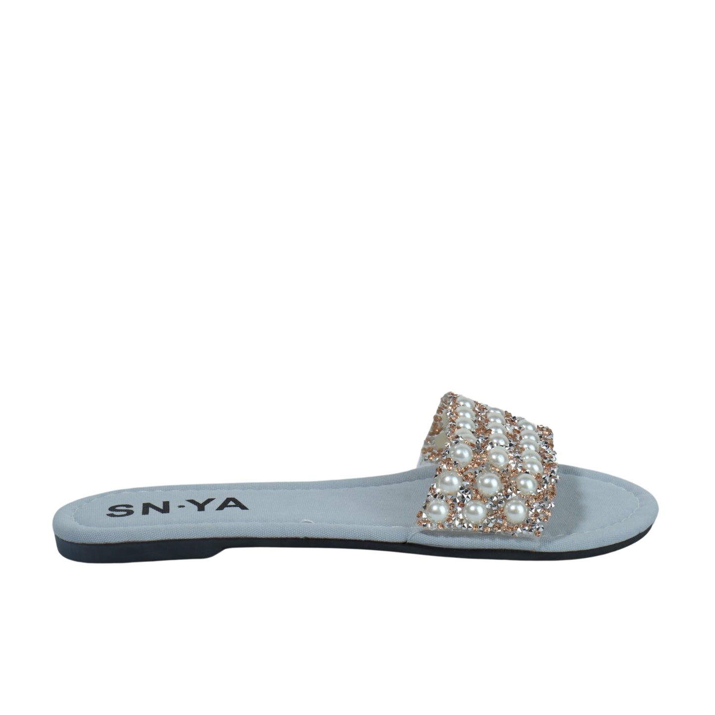 SHEIN -Faux pearl sparkle slippers