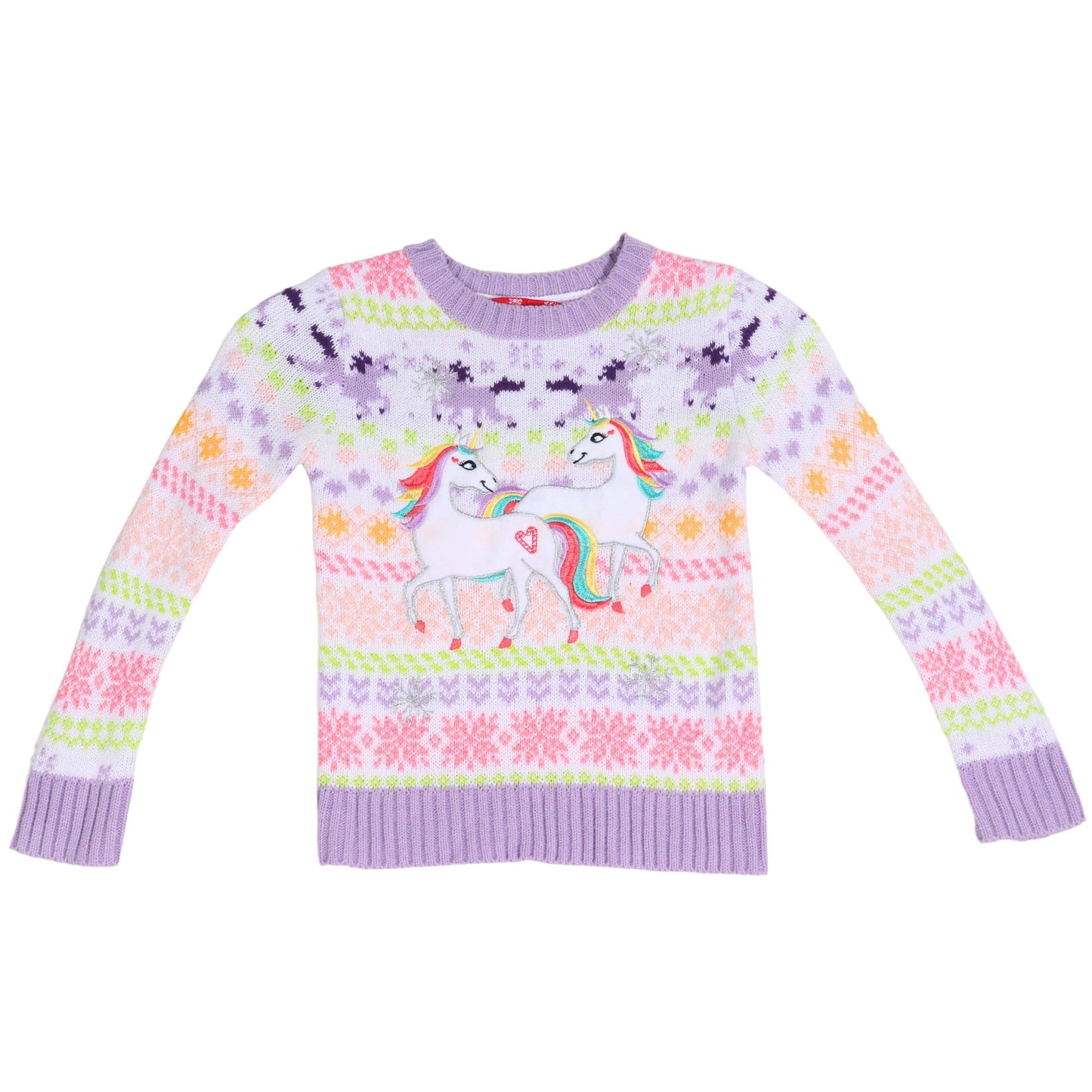 33 DEGREES Girls Tops XS / Multi-Color 33 DEGREES  -Kids -  Unicorn Front Printed Sweater