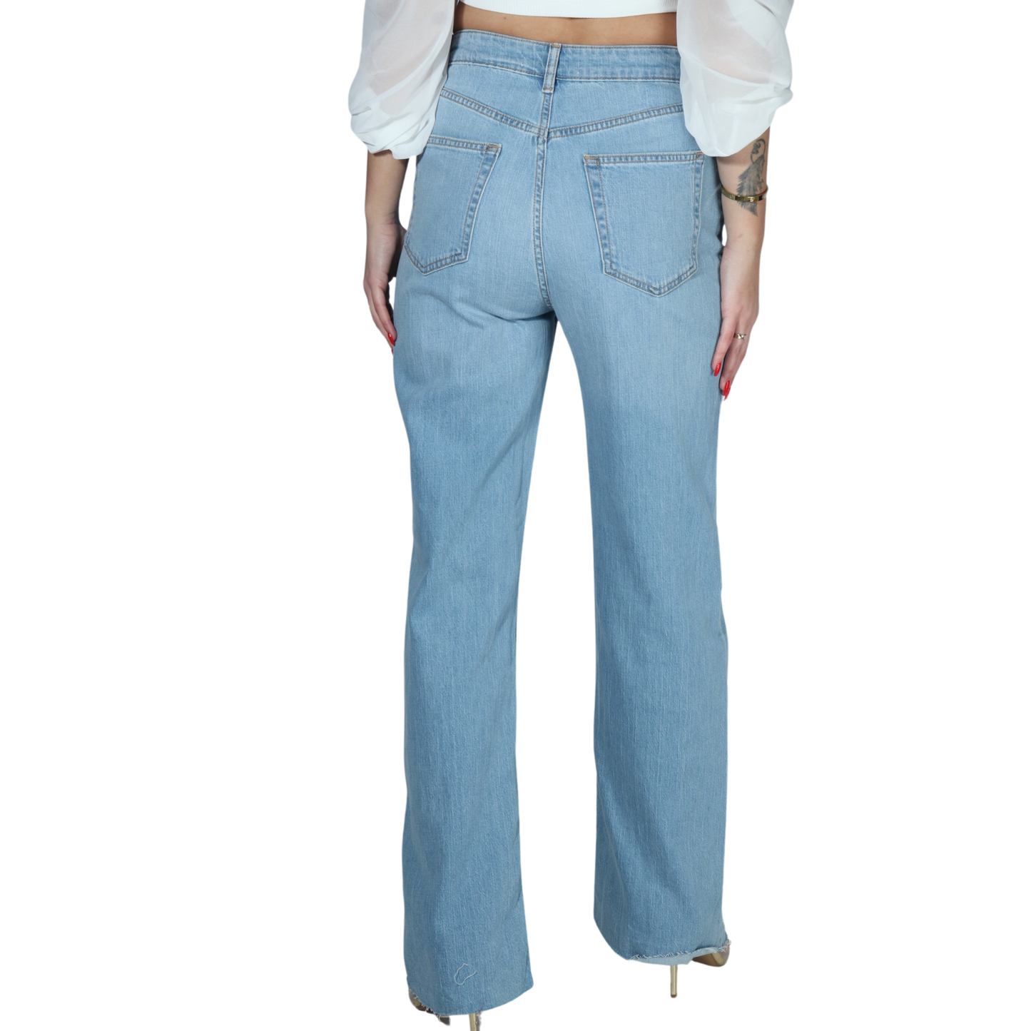 SHEIN - Straight leg cotton denim