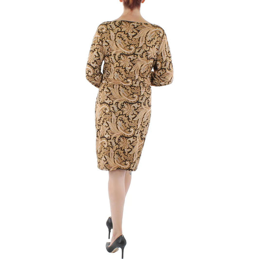 RALPH LAUREN - Paisley Knee Sheath Dress