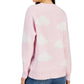 HOOKED UP -  Cloud-Print Long-Sleeve Sweater