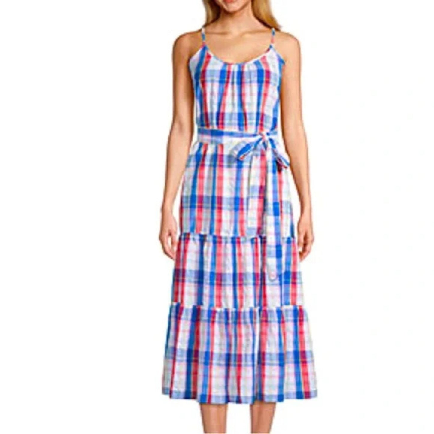 PEYTON & PARKER - Plaid Sleeveless Dress