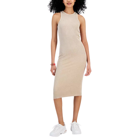 CRAVE FAME -  Ribbed Seamless Midi Dress