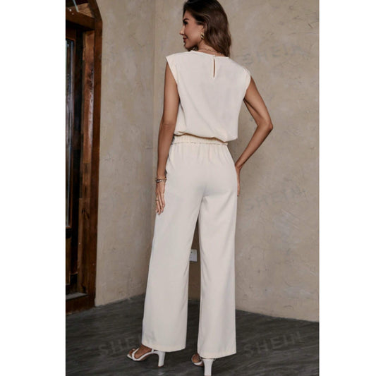 SHEIN - Top & Tie Front Wide Leg Trousers