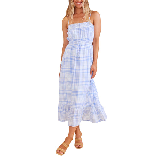 MINKPINK - Emery Sleeveless Plaid Midi Dress