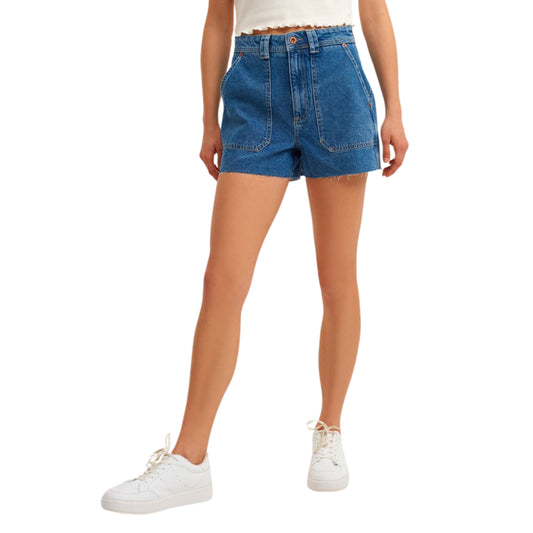 OXXO - Large pockets Cotton Denim Shorts