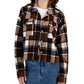 JUST POLLY - Plaid Chest-Pocket Shirt