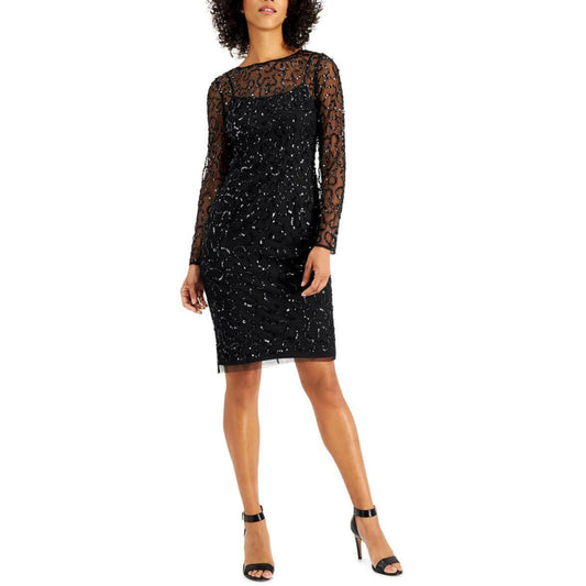 ADRIANNA PAPELL - Sequin Sheath Dress