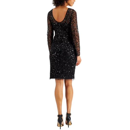 ADRIANNA PAPELL - Sequin Sheath Dress