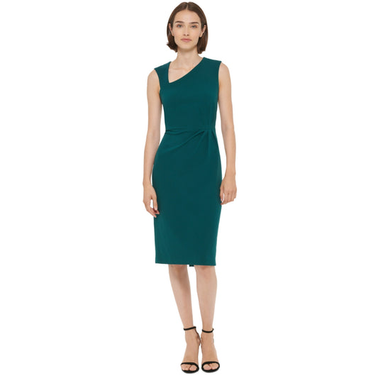 DKNY - Ruched Calf Midi Dress