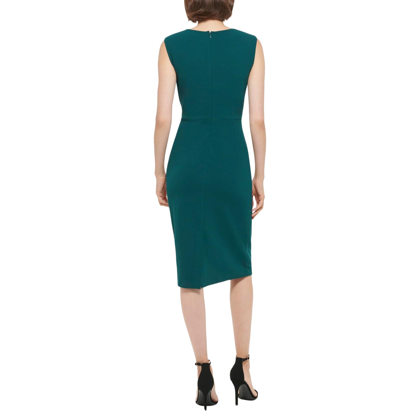 DKNY - Ruched Calf Midi Dress