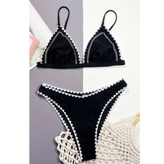 SHEIN -  Whip Stitch Triangle Bikini