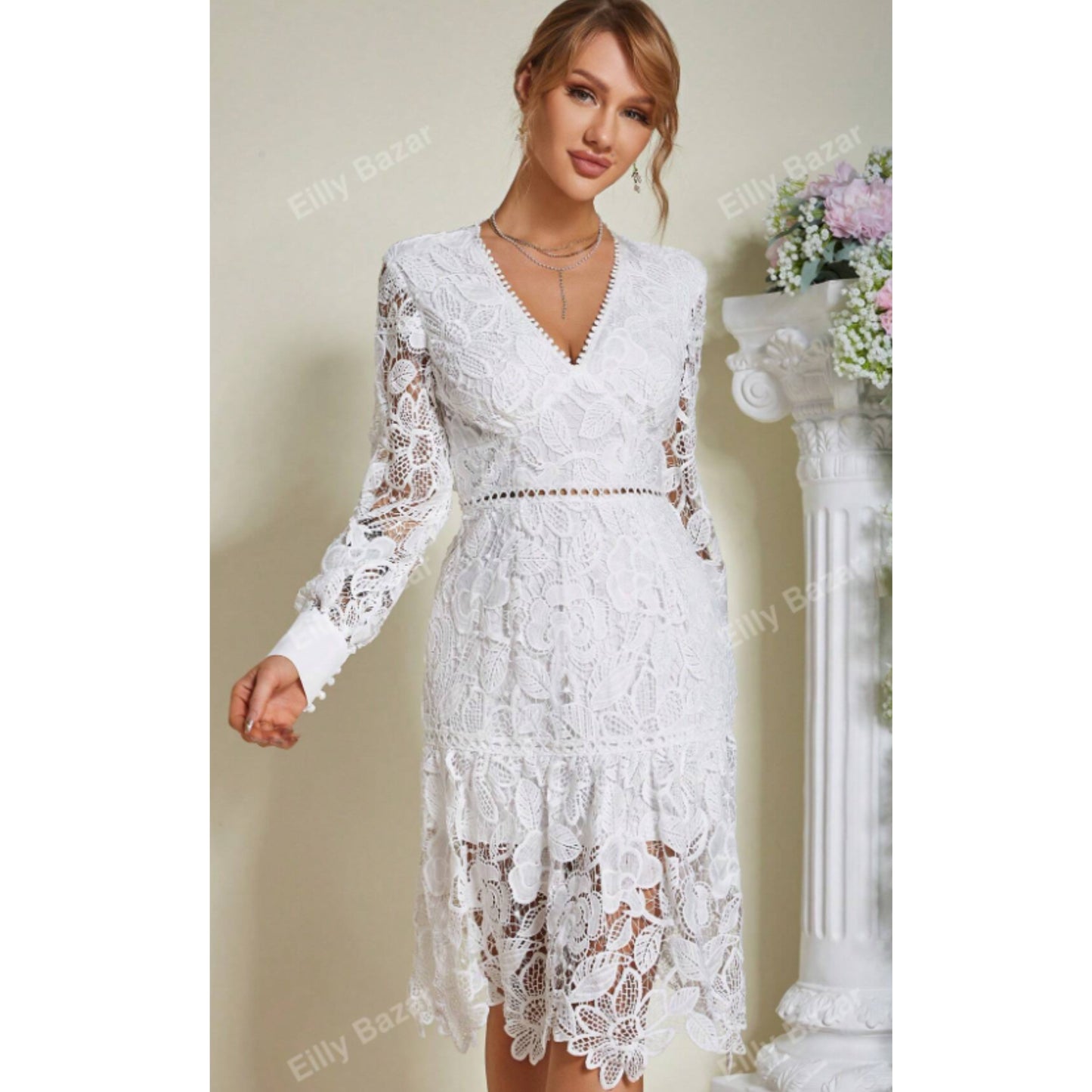 SHEIN - Elegant Lace Dress