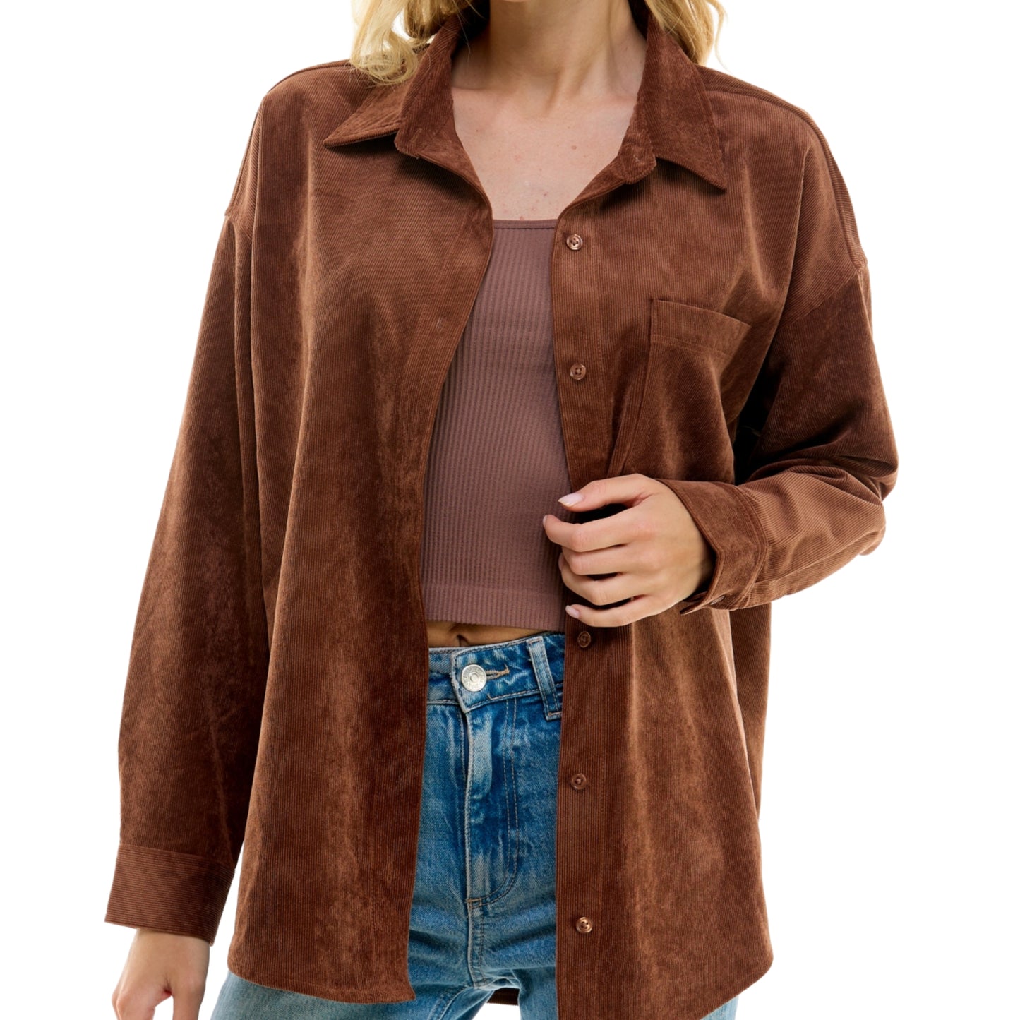 ULTRA FLIRT - Relaxed Fit Long Sleeve Women's Shirt