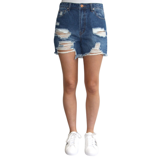 ALMOST FAMOUS - Destructed Ultra High Rise Shorts