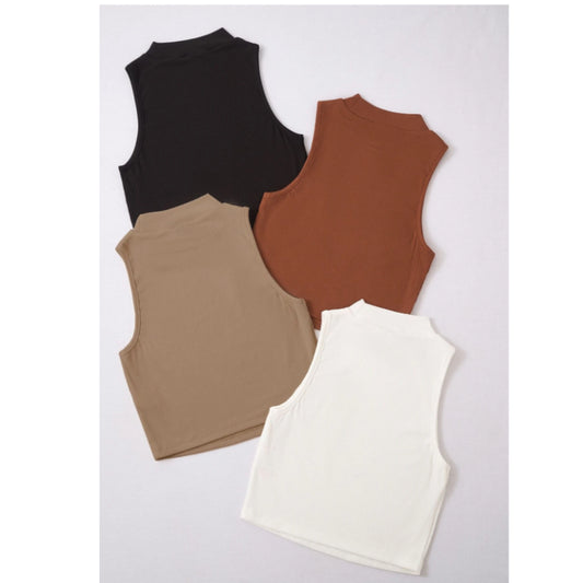 SHEIN - 4pcs Solid Tank Top