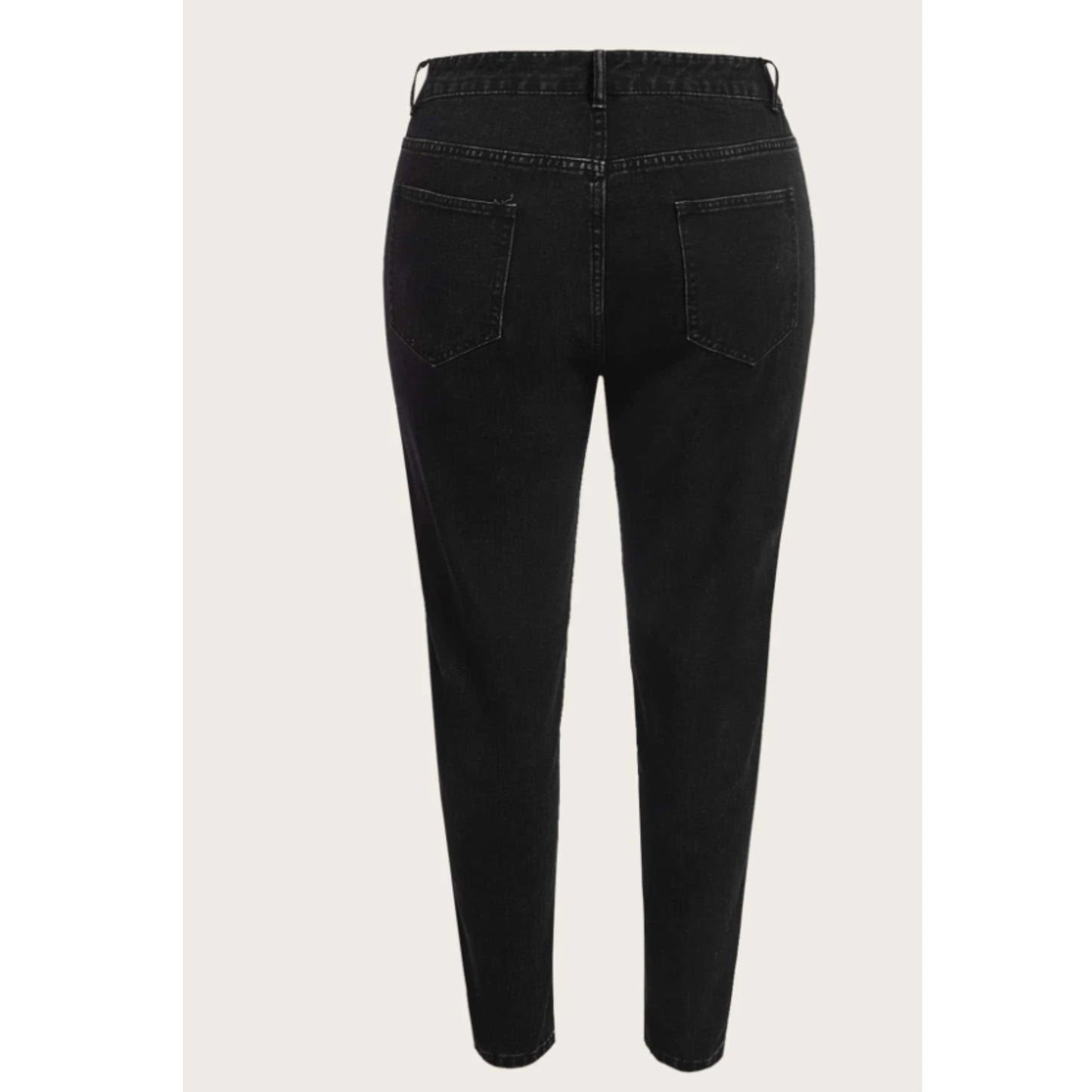 SHEIN - Rhinestone Detail Skinny Jeans