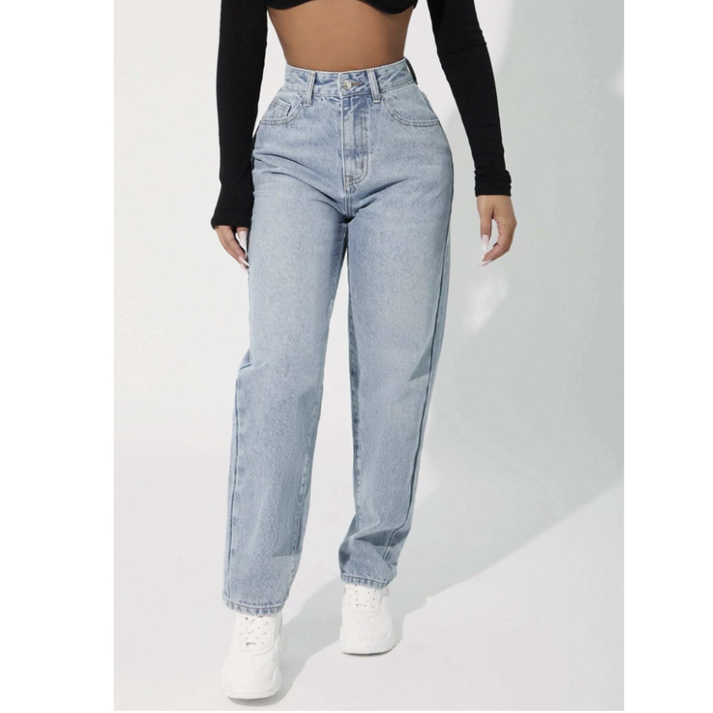 SHEIN - PETITE Women Jeans Thickened Denim