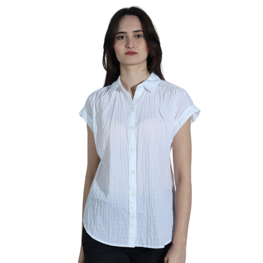 A.N.A Womens Tops XS / White A.N.A - Buttons Front Open Top