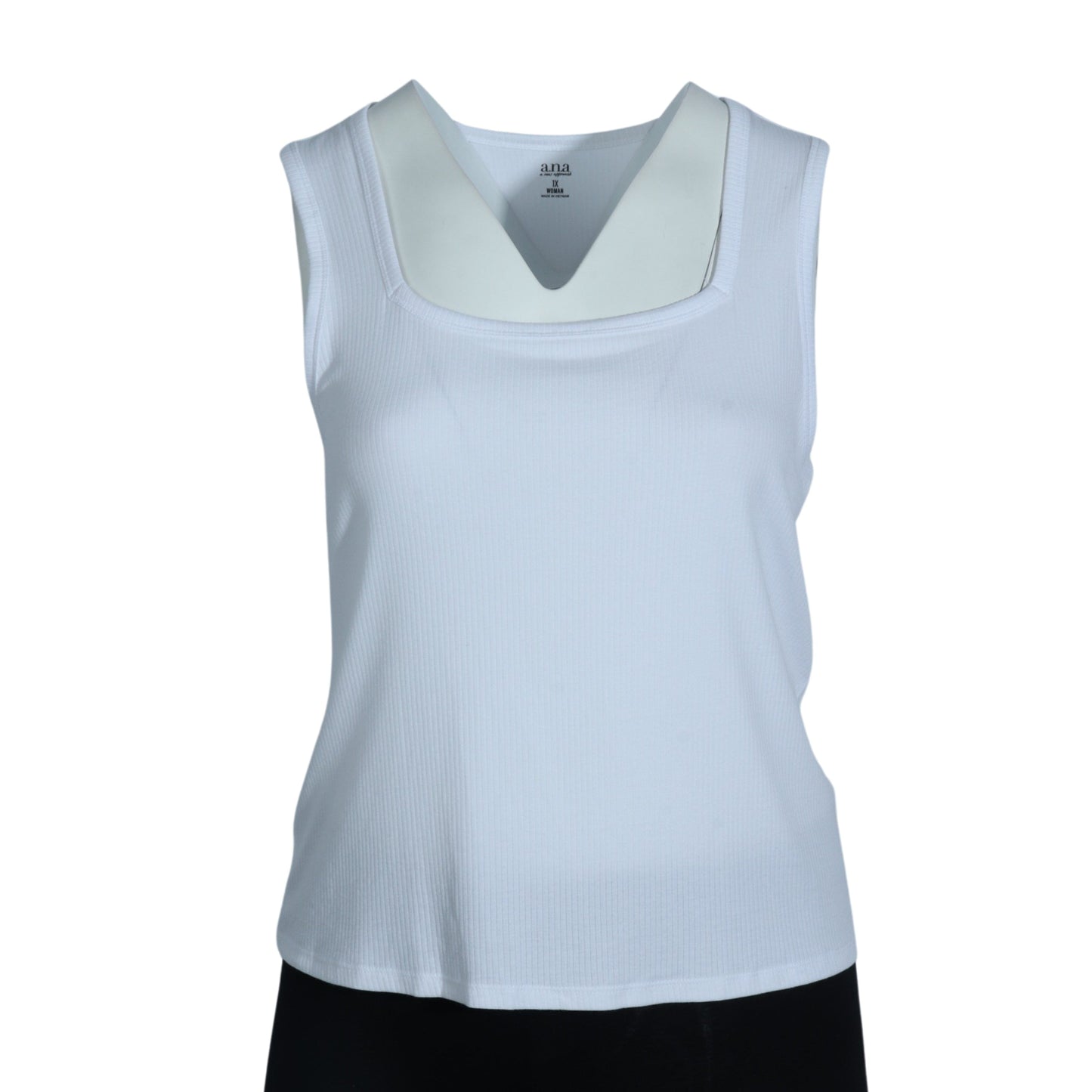 A.N.A Womens Tops XXL / White A.N.A - Pull Over Tank Top