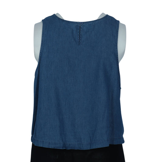 A.N.A Womens Tops XXL / Blue A.N.A - Round Neck Blouse